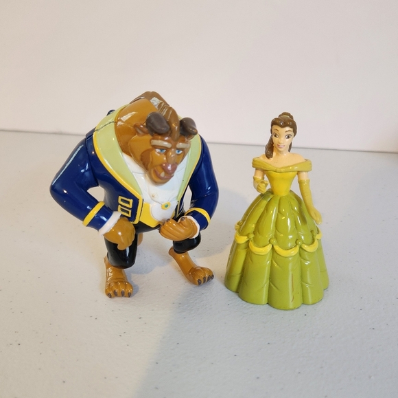Disney Other - Belle Beauty & The Beast Disney Figurines Cake Topper Action Figure PVC